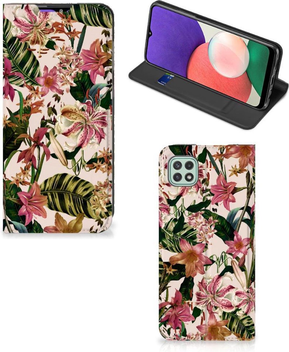 Samsung Galaxy A22 5G Smart Cover Flowers