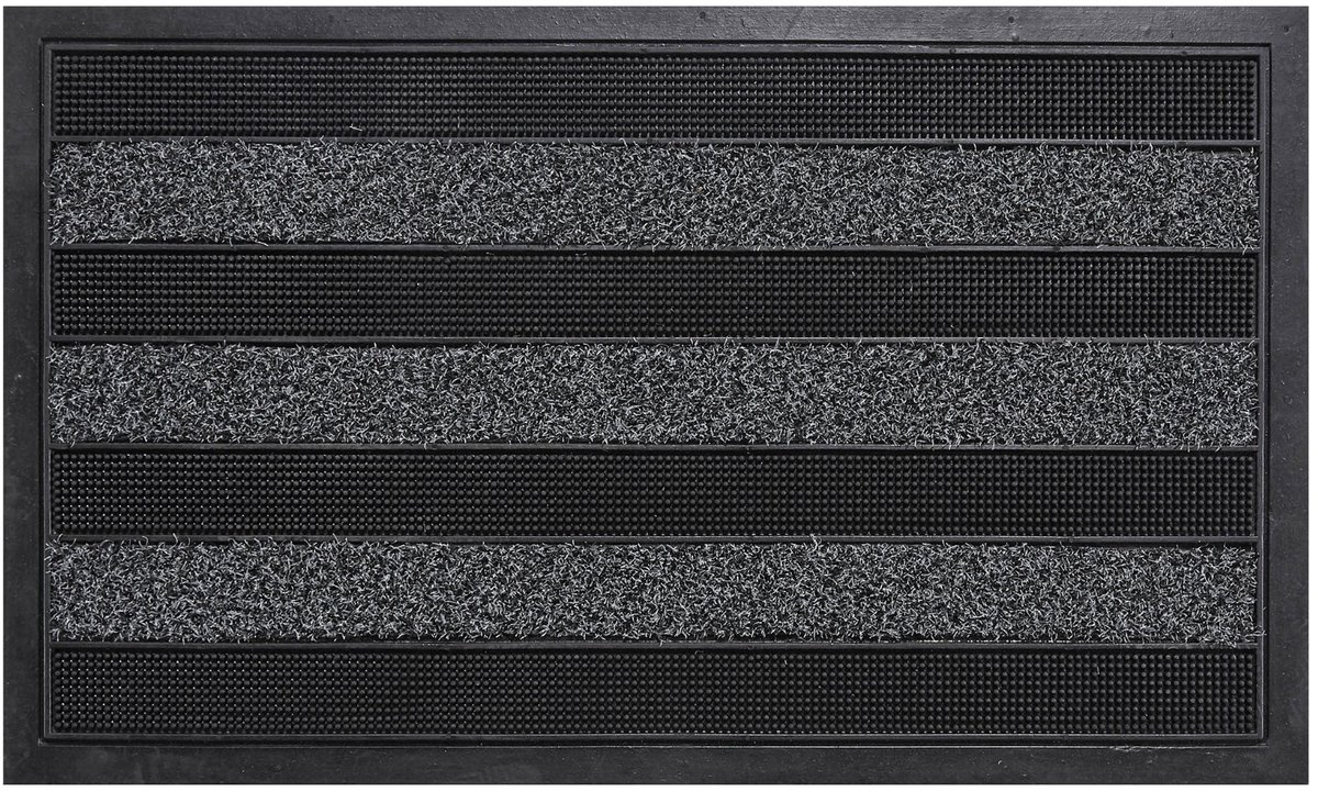 MD Entree - Deurmat - Schoonloopmat - Rubbermat - Cactus Anthra - 45 x 75 cm