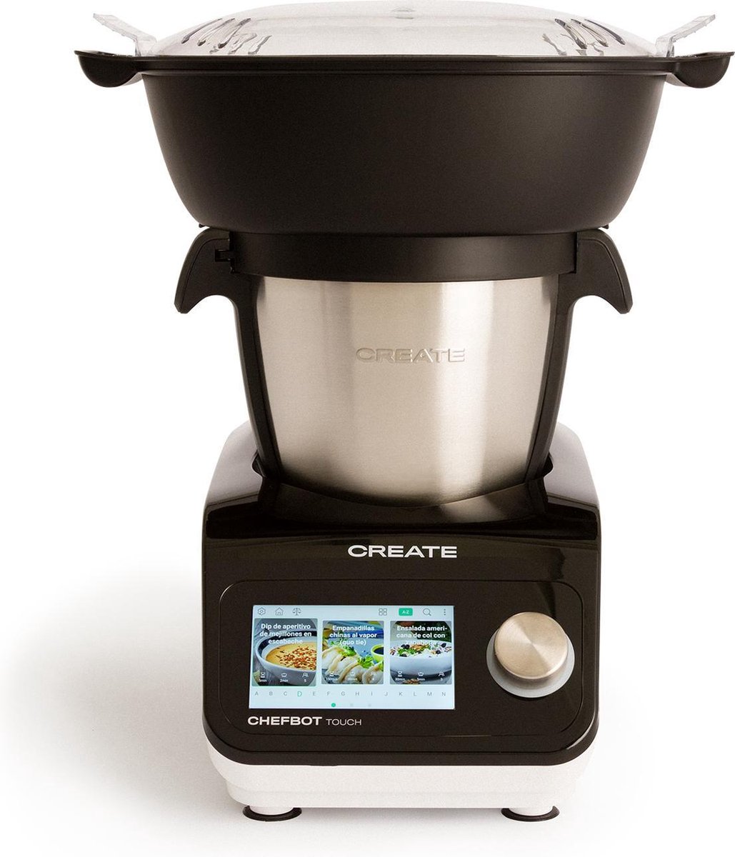 Create CHEFBOT TOUCH keukenmachine Multicooker met Steam Basket 37°C 120°C 24 Automatische programmas 140 voorgeïnstalleerde Recepten Schaal