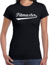 Pitmaster bbq / barbecue t-shirt zwart - cadeau shirt voor dames - verjaardag / moederdag kado M