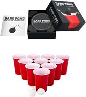 Dare Pong + BierPong Set - Drankspel - Kaartspel - Bierpong - Waterbestendig - Nederlandstalig - Complete Set