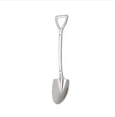 Lepel -Theelepel - Set  - RVS - Relatiegeschenk - Gebakvorkje - Dessertlepel - Cadeau - rond