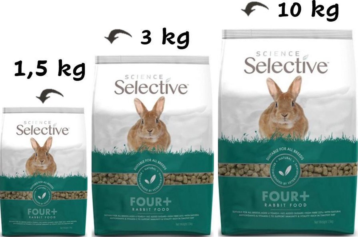 Nourriture pour lapins Supreme Selective Rabbit Mature 4+