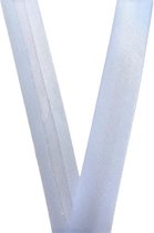 Biaisband gebroken wit - satijn 15mm - rol van 20 meter