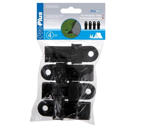 ProPlus Tenttapijt clips - schroefmodel - stevige grip - 83 x 28 x 21 mm - 4 stuks van ProPlus — afbeelding 5