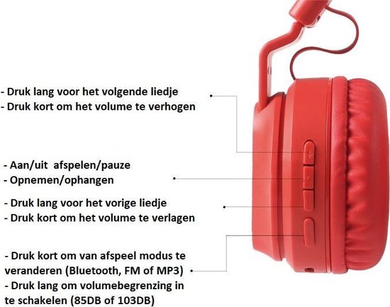 iClever Noise Cancelling Hoofdtelefoon voor kinderen, bluetooth, 60 uur speeltijd, 80 dBA veilig volume, comfortabele pasvorm, Bluetooth 5.4, bekroonde kinderhoofdtelefoon, AUX-kabel voor vliegreizen