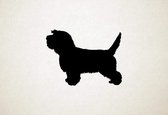 Petit Basset Griffon Vendeen - Silhouette hond - M - 60x80cm - Zwart - wanddecoratie