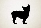 Chilier - Silhouette hond - M - 62x60cm - Zwart - wanddecoratie