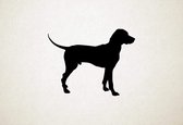 Dalmatier - Silhouette hond - S - 44x57cm - Zwart - wanddecoratie