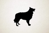 Belgische Herdershond - Silhouette hond - M - 60x66cm - Zwart - wanddecoratie