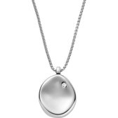 Skagen Dames Stainless Steel Glass Stone ketting One Size 88237153