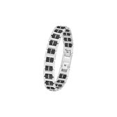 Favs heren Armband 14 karaat edelstaal, rubber One Size 87159931