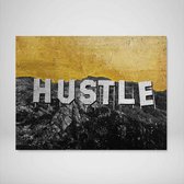 DEVICI Motiverende Wanddecoratie - Muurdecoratie - Hollywood Hustle - Canvas Wall Art Ingelijste Wanddecoratie Kantoor Ingelijste Kunstposters & Kunstprints