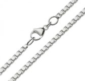 Venetiaanse -halsketting -40 cm -Zilverkleur-Basis collier-Zonder hanger-Charme Bijoux