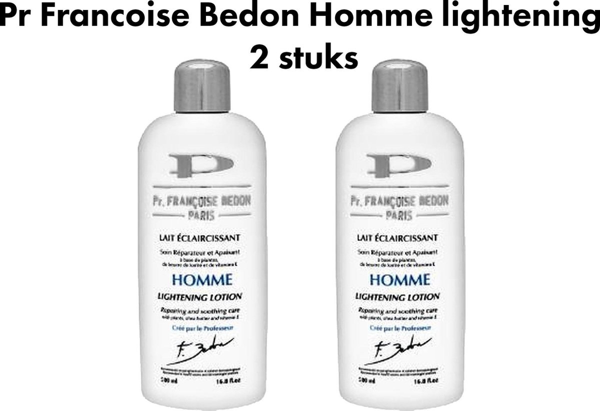 Pr Francoise Bedon - Homme lightening lotion 2 stuks