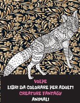 Libri da colorare per adulti - Animali - Creature Fantasy - Volpe
