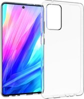 Shop4 - Samsung Galaxy A52 Hoesje - Zachte Back Case Transparant