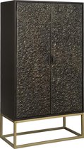 Kledingkast - glen bar cabinet 90x45x160 - messing