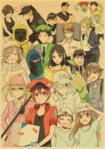 Cells at Work Collage I Anime Manga Poster 42x30cm