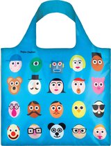 LOQI Shopper - opvouwbare tas - STEPHEN CHEETHAM - FACES