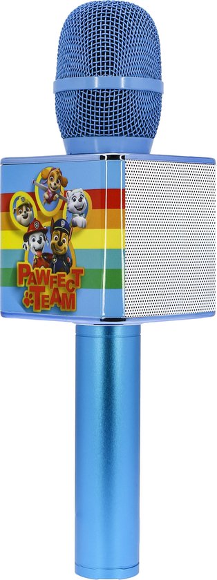 OTL Technologies Paw Patrol Microphone sans fil pour enfants pour karaoké  avec haut-parleur bleu