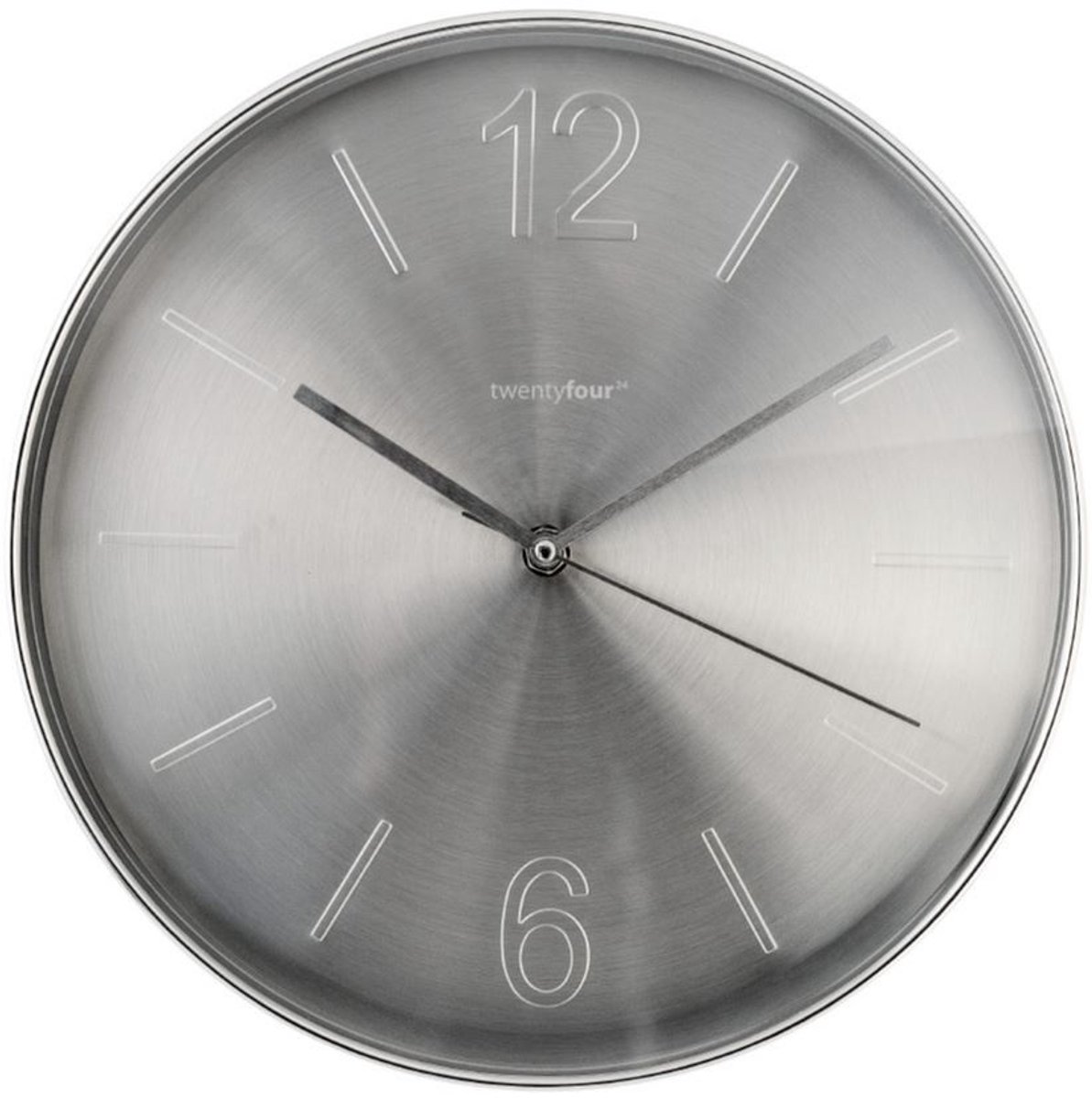 Balvi Wandklok Oslo 29,5 Cm Aluminium Zilver