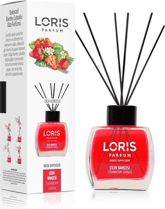 Parfum d'ambiance - Parfum Loris - Bâtonnets de parfum - Strawberry Garden