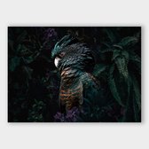 Poster Jungle Cockatoo LS - Dibond - Meerdere Afmetingen & Prijzen | Wanddecoratie - Interieur - Art - Wonen - Schilderij - Kunst