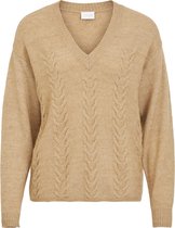 VILA VIMEMI L/S KNIT TOP Dames Trui  - Maat L