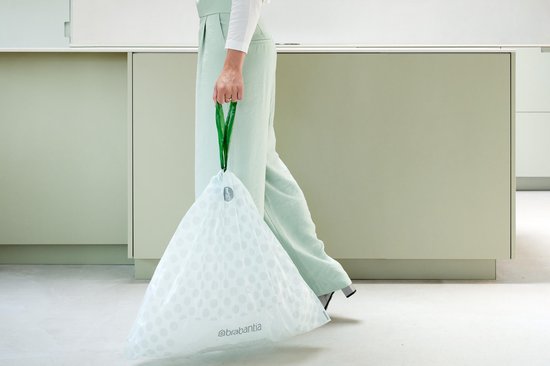 Brabantia PerfectFit sac poubelle avec fermeture code H, 50-60 litres, 6 rouleaux x 20 pcs - White