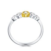Di Lusso - Ring Tulle - Zirkonia's - Zilver 925 - Dames - 17.00 mm