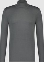 Purewhite -  Heren Slim Fit   Essential Trui  - Grijs - Maat XS