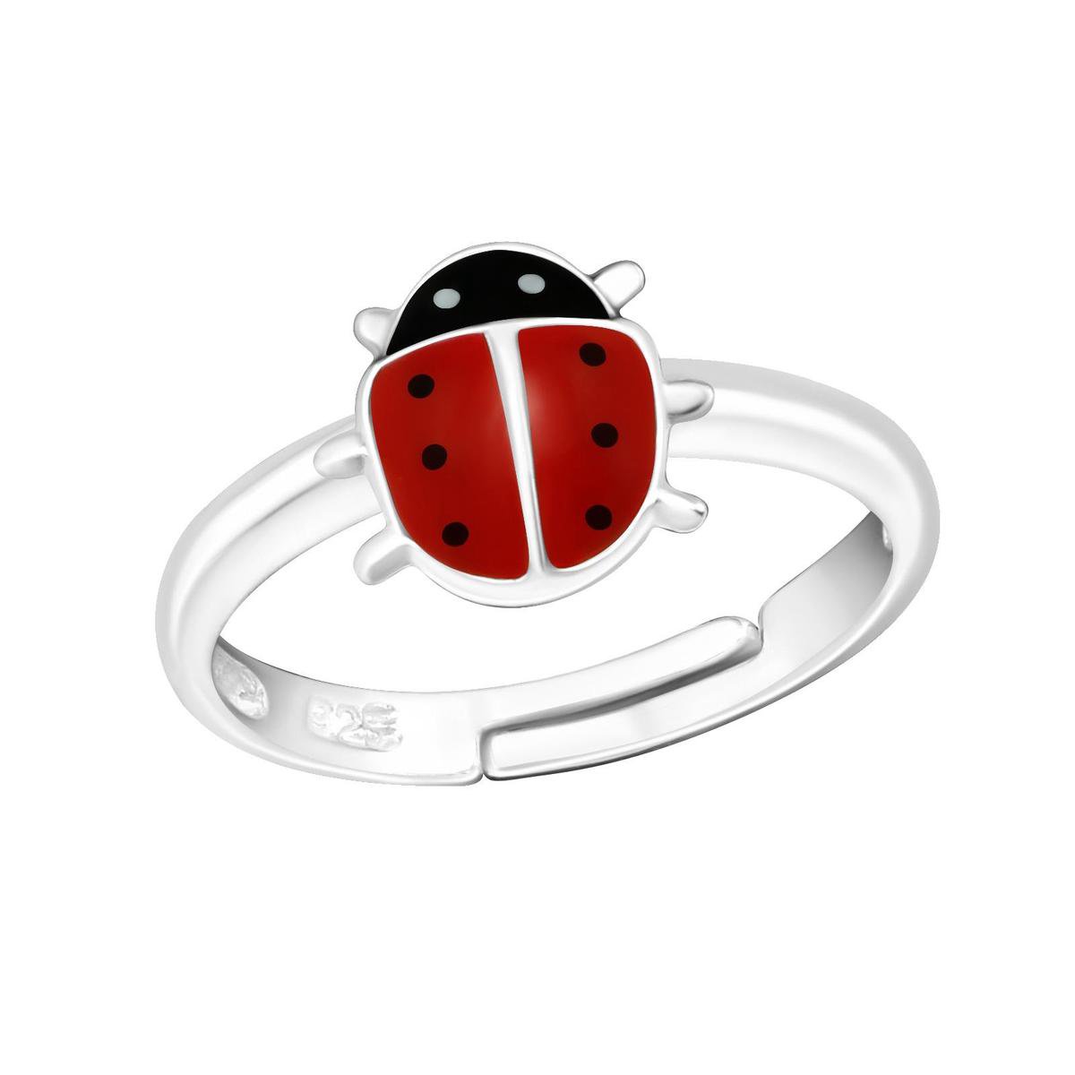 Di Lusso - Kinderring Coccinelle - Epoxy - Zilver 925 - Meisjes