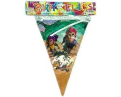 ProductGoods -Brawl Stars slinger - Trollz vlaggenlijn versiering 2,3 meter - Feestdecoratie - 10 vlaggen - Kinderfeestje Decoratie - Brawl Stars