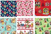 Kerstpapier Set van 5 rollen Disney - Inpakpapier - Kerst - 200 x 70 cm