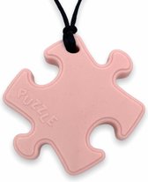 Chewzoo® - Bijtketting - Puzzle - Puzzlestuk - Roze