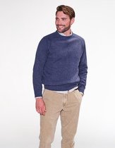Steppin' Out Herfst/Winter 2021 Trui Lamswol Rneck Mannen - Regular Fit - Wol - Blauw (M)
