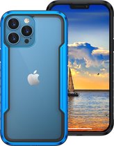 ShieldCase Metalen Shock Case geschikt voor Apple iPhone 13 Pro Max - Blauw