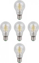 Ampoule E27 5 pièces | LED 8W=80W remplacement halogène | filament blanc chaud 2700K