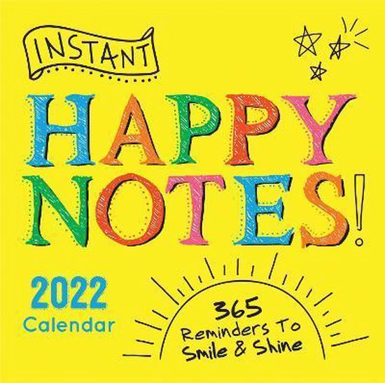 2022 Instant Happy Notes Boxed Calendar 365 Reminders to Smile and