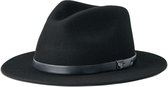 Brixton hoed messer fedora Zwart-Xs (53-54)