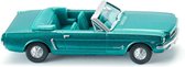 miniatuurauto Ford Mustang Cabrio zink 1:87 turquoise