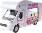 Ijscowagen 1:34 die-cast wit (92659)