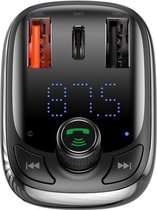 Baseus InAuto FM Transmitter |  Bluetooth FM Transmitter Auto MP3-Player Handsfree Wireless Radio Audio Adapter met  USB Disk/SD Kaart - Quick Charger 4.0