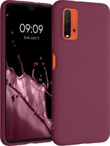 kwmobile telefoonhoesje geschikt voor Xiaomi Redmi 9T - Hoesje voor smartphone - Back cover in bordeaux-violet
