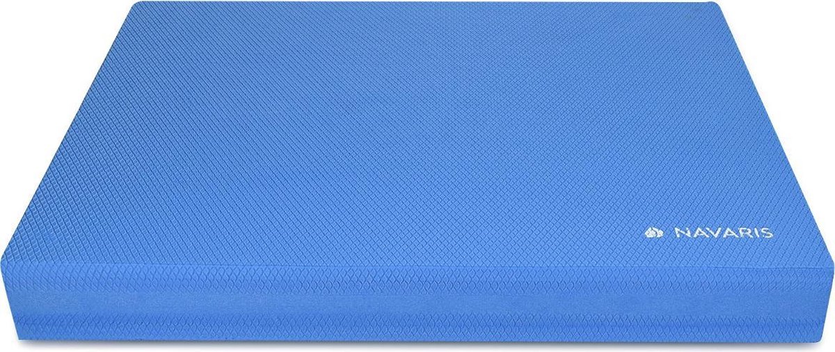 Navaris Tapis d'équilibre fitness - Balance pad sport - Accessoire entrainement pilates gym yoga et exercice proprioception rééducation - Bleu
