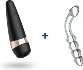 Satisfyer Pro 3 - Clitorisstimulator + Glazen G-Spot Dildo