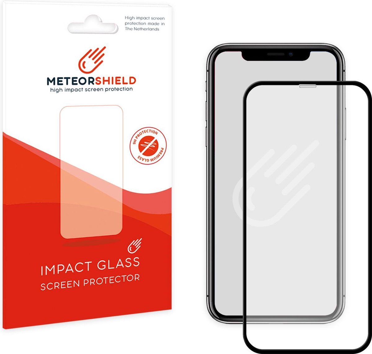 Meteorshield iPhone X screenprotector - Full screen