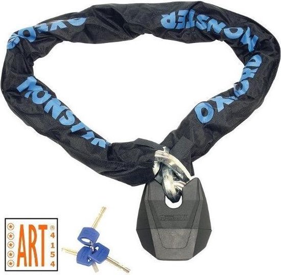 ART-5 Oxford kettingslot Monster-XL / 1.2 Meter lange ketting - Zwaar motorslot - zwaarste ART 5 motorkeuring