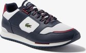 Lacoste Partner Piste 0121 3 Heren Sneakers - Off White/Navy - Maat 40